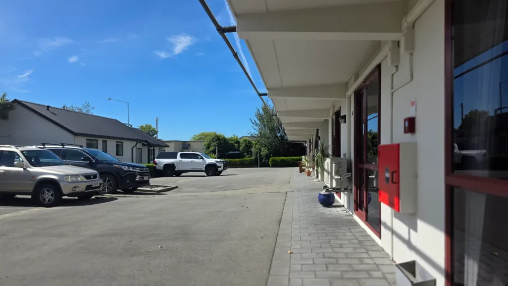Airways Motel exterior near Christchurch International Airport